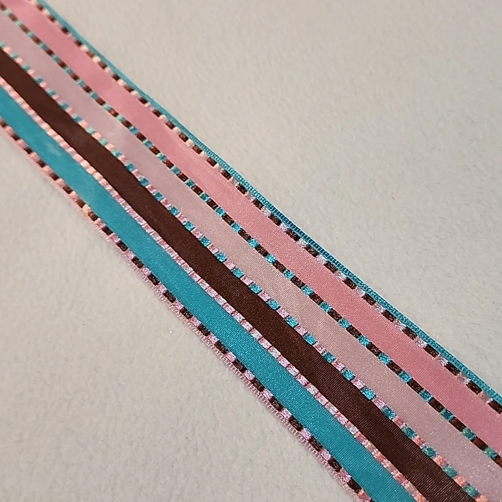 3 Rolls Kirkland Wire-edged Ribbon, 1-1/2